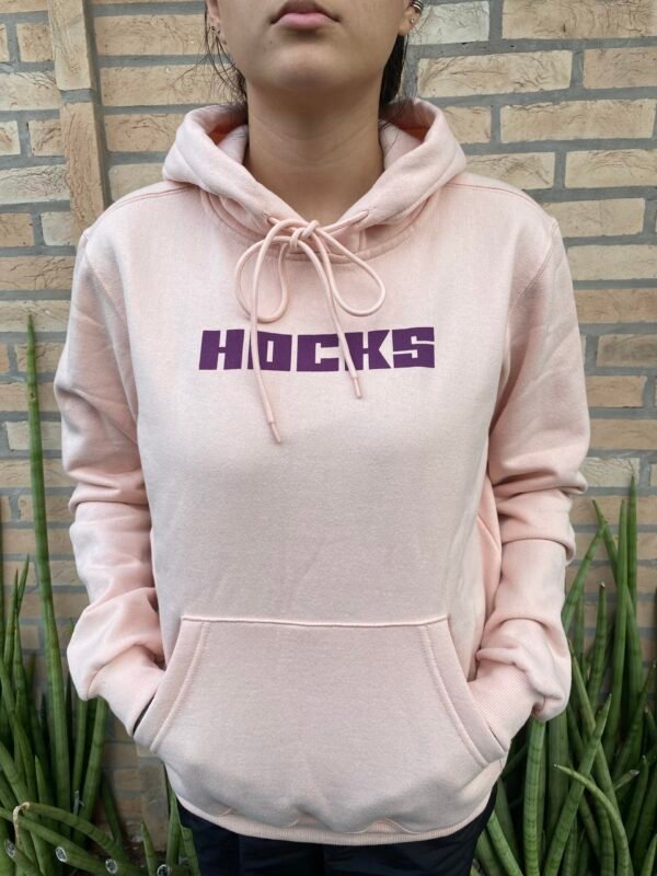 MOLETOM HOCKS CANGURU ROSE FEMININO