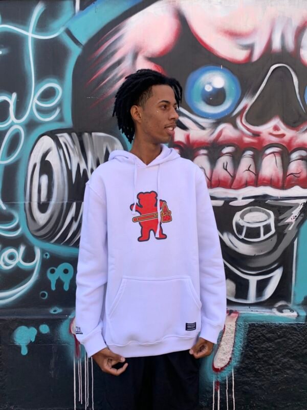 MOLETOM CANGURU GRIZZLY HOTLANTA HOODIE BRANCO