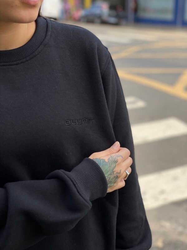 MOLETOM CARECA BASICO BLUNT PRETO