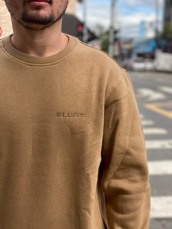 MOLETOM CARECA BASICO BLUNT CAQUI - Imagem 2