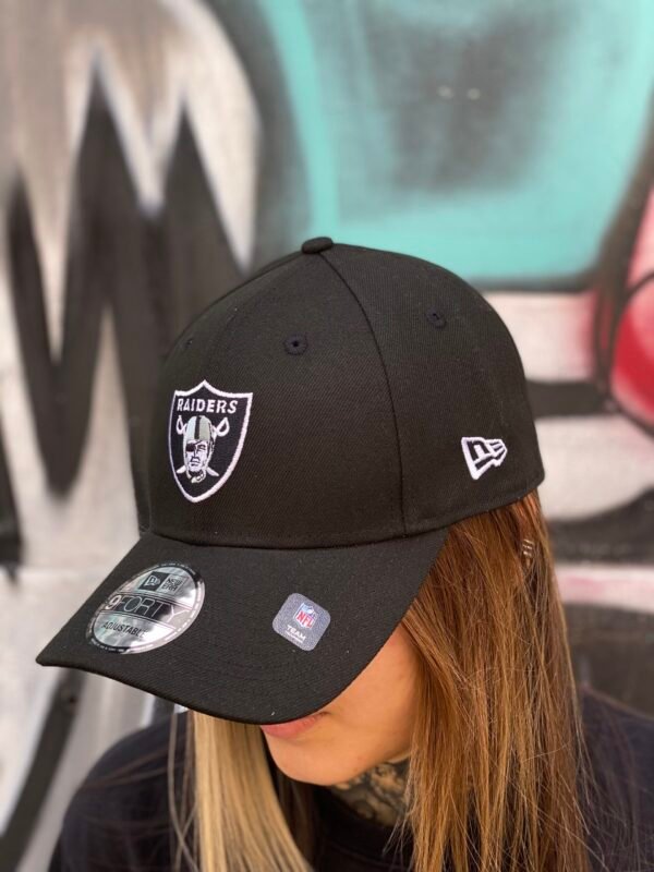 BONÉ NEW ERA ABA CURVA NFL RAIDERS PRETO - Imagem 2