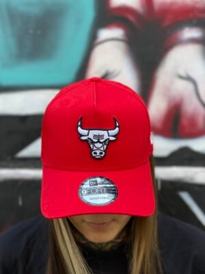 BONÉ NEW ERA ABA CURVA NBA CHICACO BULLS VERMELH