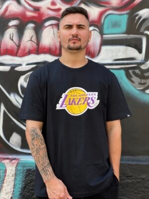 CAMISETA NEW ERA NBA LOSLAK PRETO