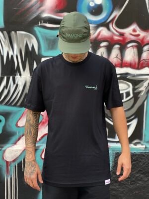 CAMISETA DIAMOND MINI OG SCRIPT PRETO