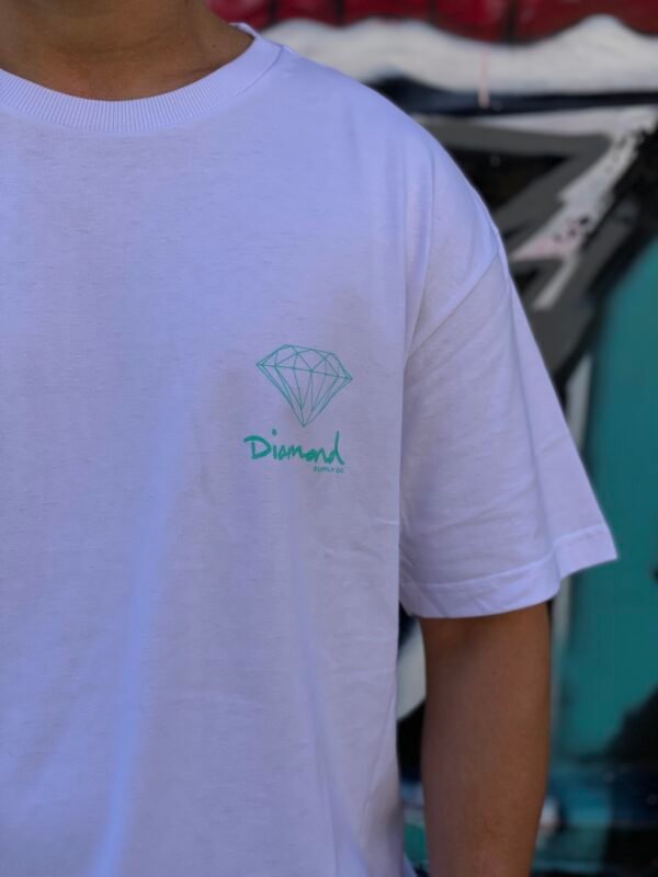CAMISETA DIAMOND MINI OG SIGN TEE BRANCO - Imagem 2