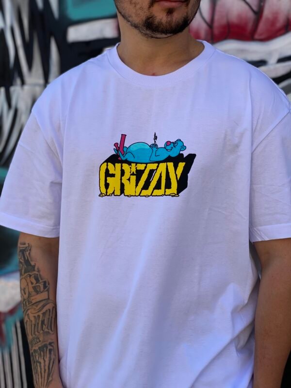 CAMISETA GRIZZLY COUCH POTATO BRANCO - Imagem 2