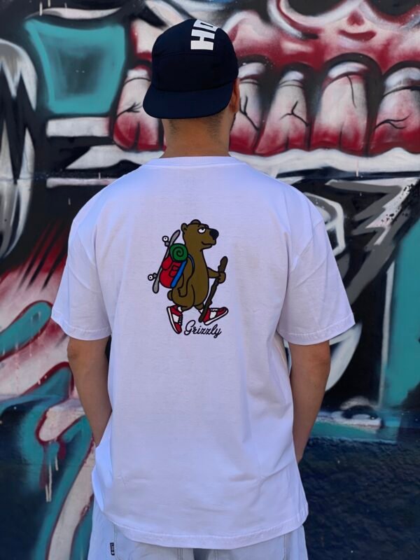 CAMISETA GRIZZLY HITCH HIKE BRANCO - Imagem 4