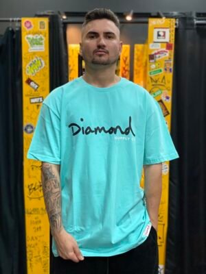 CAMISETA DIAMOND OG SCRIPT MENTA