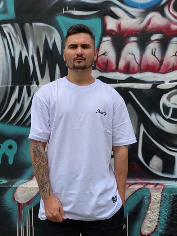 CAMISETA GRIZZLY MINI SCRIPT BRANCO