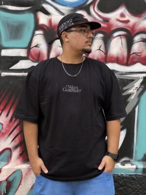 CAMISETA OVERSIZED WATS CLEAN PRETO