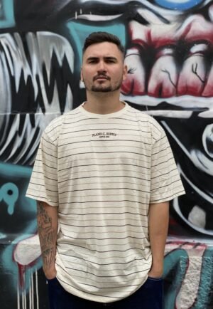 CAMISETA PLANO C. LISTRADA SUPPLY CREME