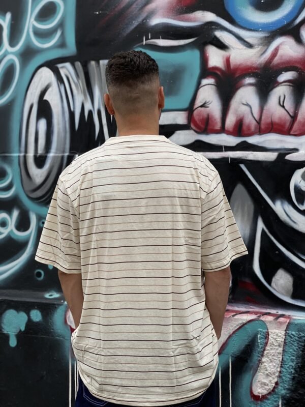 CAMISETA PLANO C. LISTRADA SUPPLY CREME - Imagem 2
