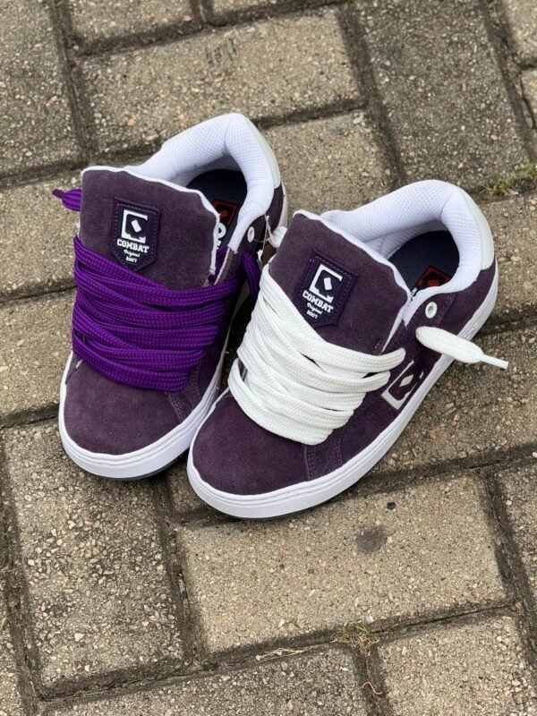 TÊNIS QIX COMBAT SUEDE ROXO BRANCO - Imagem 10