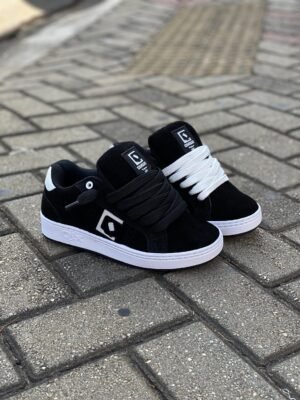 TÊNIS QIX COMBAT SUEDE PRETO BRANCO