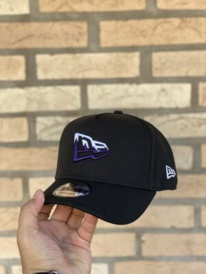 BONÉ NEW ERA ABA CURVA BRANDED LOGO PRETO