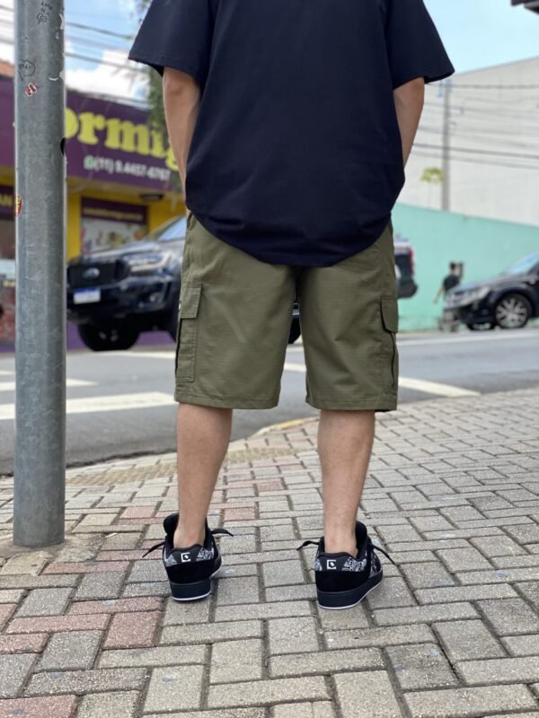 BERMUDA CARGO LOKO RIPSTOP VERDE MILITAR - Imagem 4