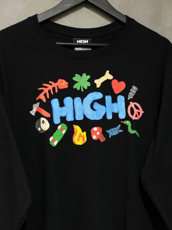 CAMISETA LONGSLEEVE HIGH CLAY BLACK - Imagem 4