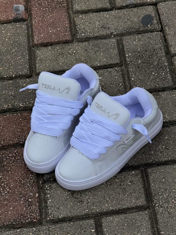 TÊNIS TESLA HERTZ ALL WHITE - Imagem 6