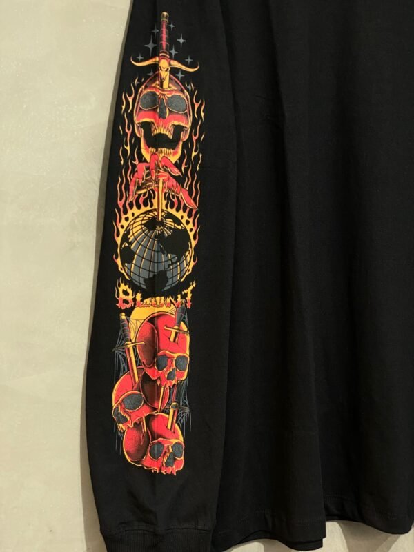 CAMISETA ML BLUNT FIRE SKULL PRETO - Imagem 4