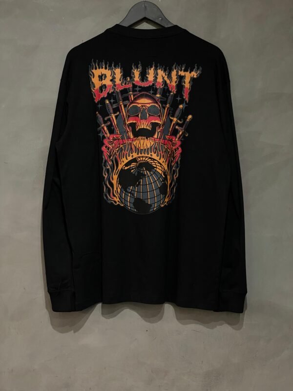 CAMISETA ML BLUNT FIRE SKULL PRETO - Imagem 2