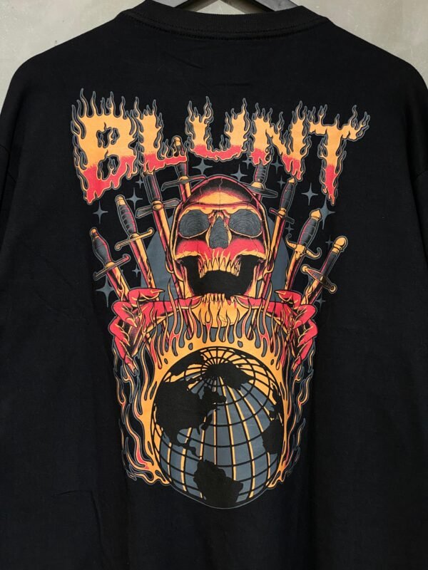 CAMISETA ML BLUNT FIRE SKULL PRETO - Imagem 5