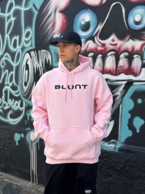 MOLETOM CANGURU BLUNT HULL ROSA BEBE