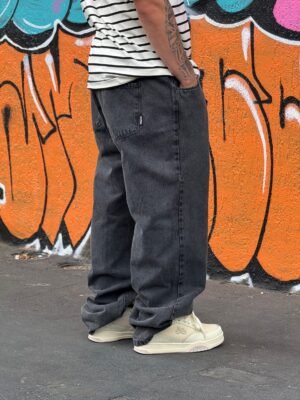 CALÇA JEANS HOCKS BIG PRETO