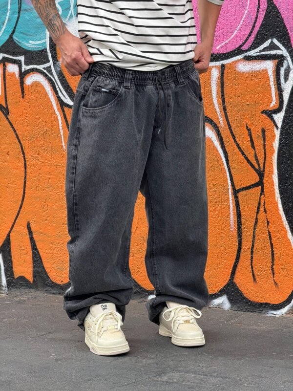 CALÇA JEANS HOCKS BIG PRETO - Imagem 4
