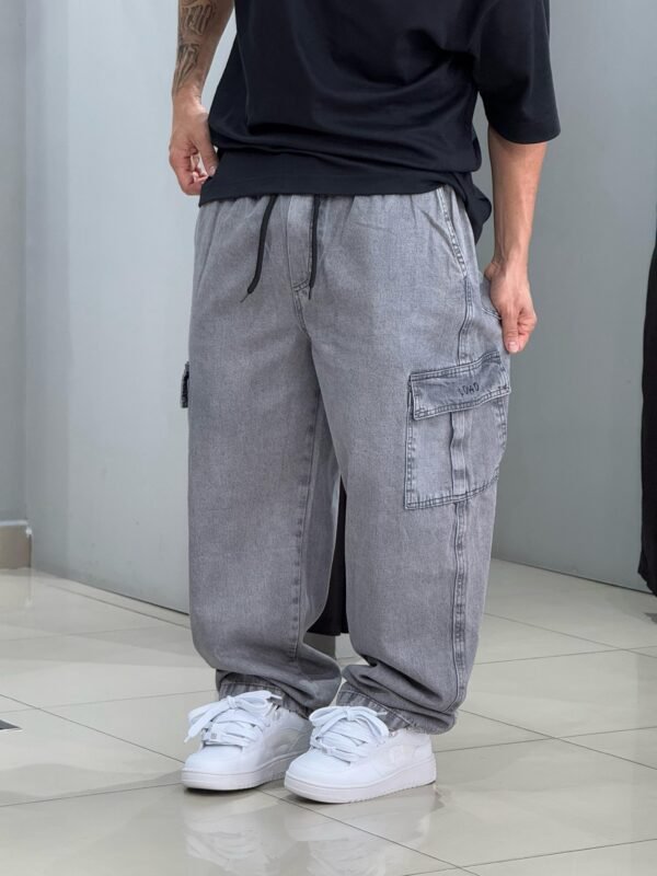 Calça Cargo Loko Jeans Estonado