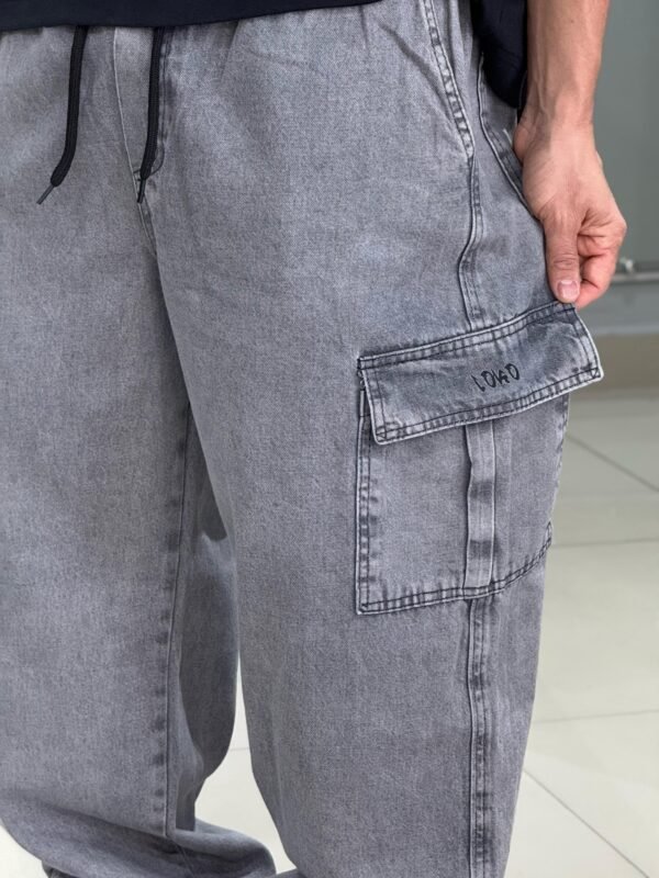 Calça Cargo Loko Jeans Estonado - Imagem 7