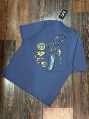Camiseta Plano C. Keychan Azul Stone