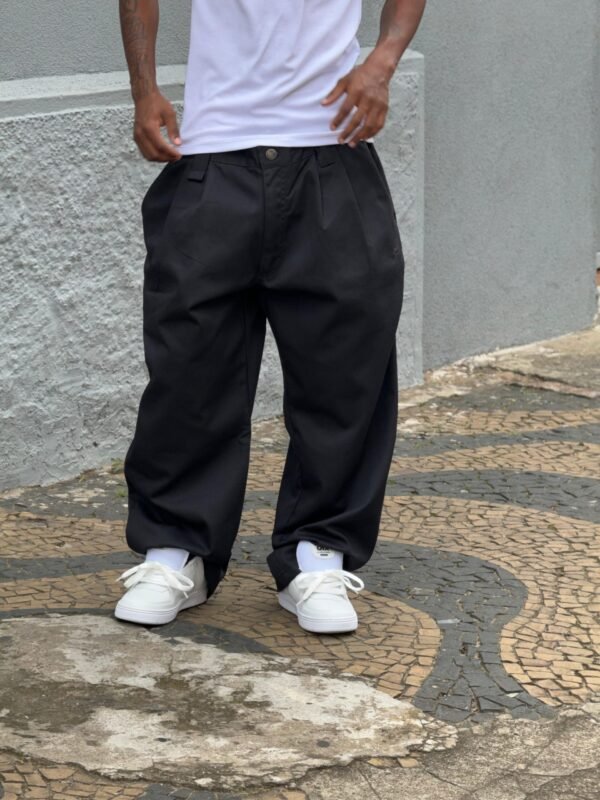 CALÇA CHINO TUPODE PRETA - Imagem 5