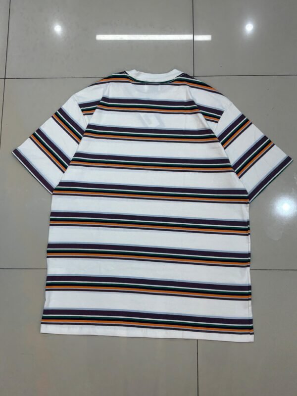 Camiseta Plano C. Listrada Bege Mini Logo - Imagem 2