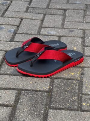 Chinelo Kenner Kivah Preto Vermelho