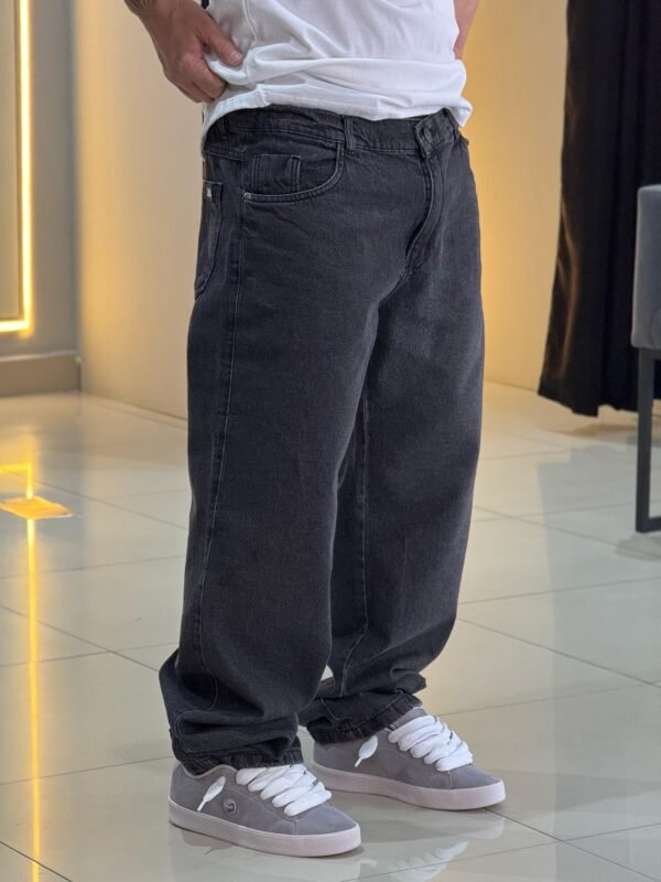 Calça Balão Loko Jeans Estonado - Imagem 3