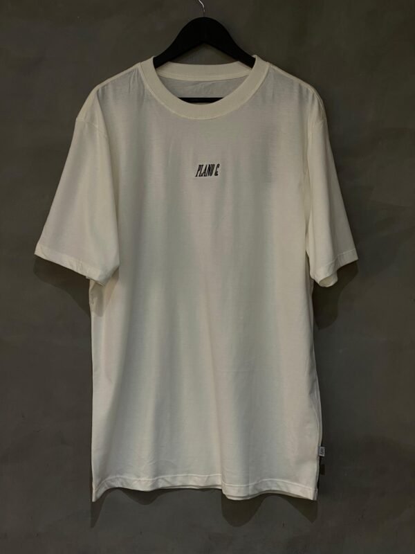 Camiseta Plano C. Logo Bordado Off White