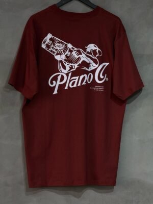 Camiseta Plano C. Skate Attack Barn Red