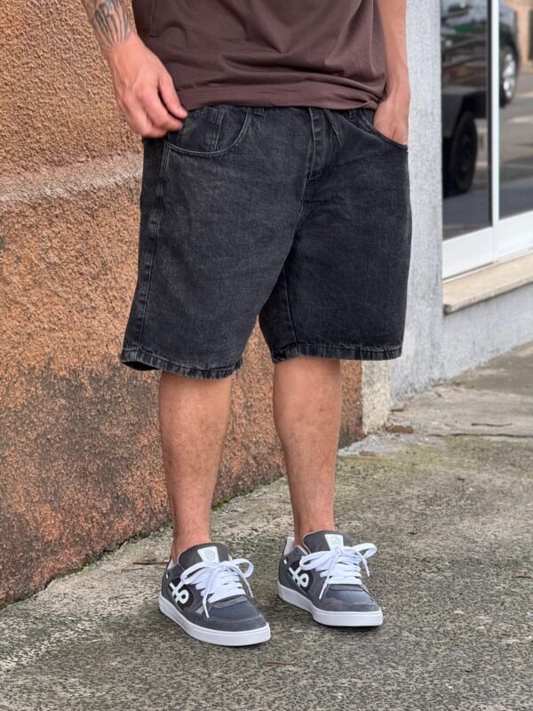 Bermuda Loko Jeans Estonado Escuro - Imagem 4