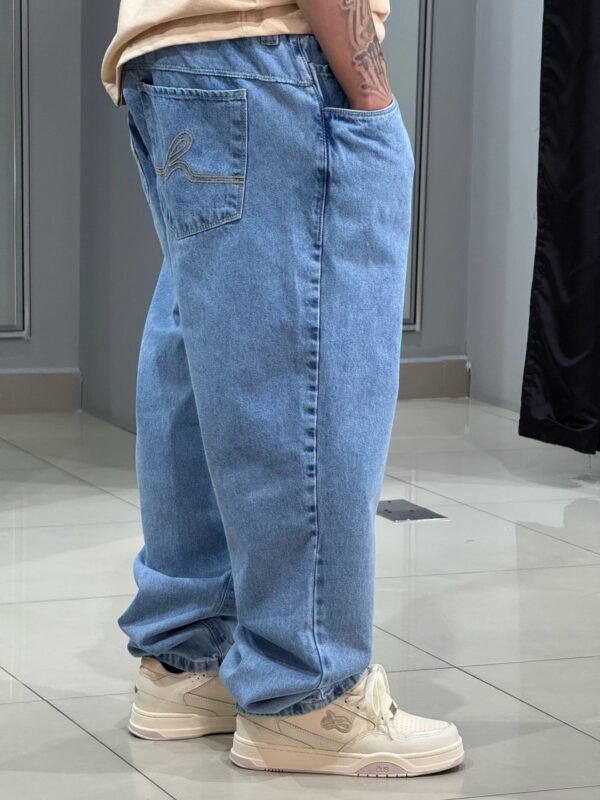 Calça Jeans Claro Hocks Baggy - Imagem 2