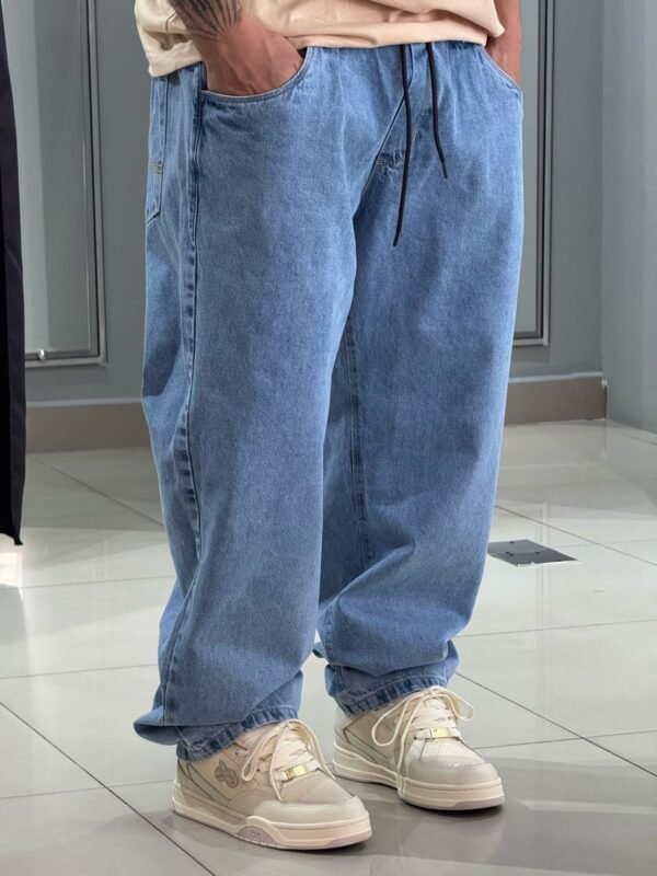 Calça Jeans Claro Hocks Baggy - Imagem 4