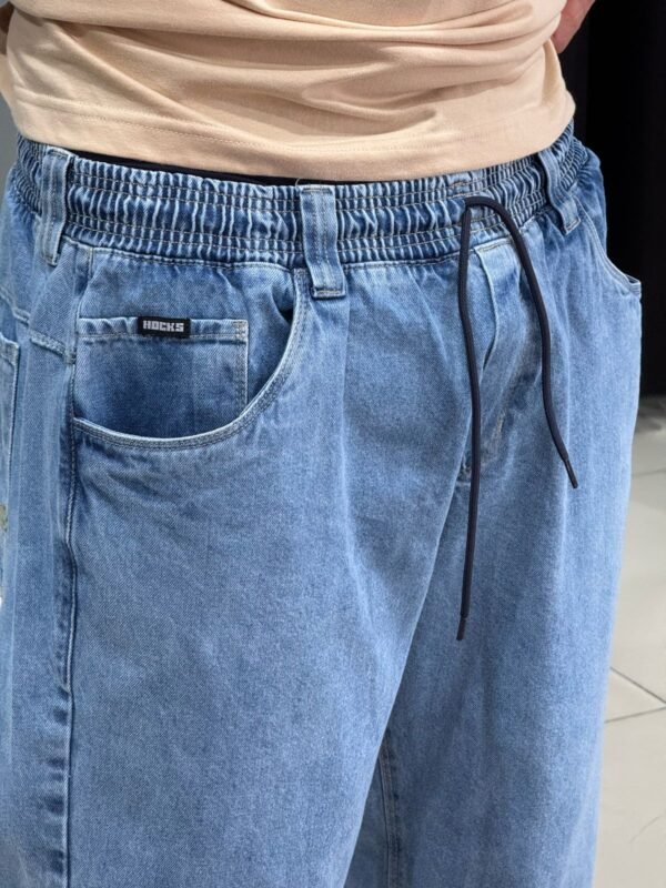 Calça Jeans Claro Hocks Baggy - Imagem 5