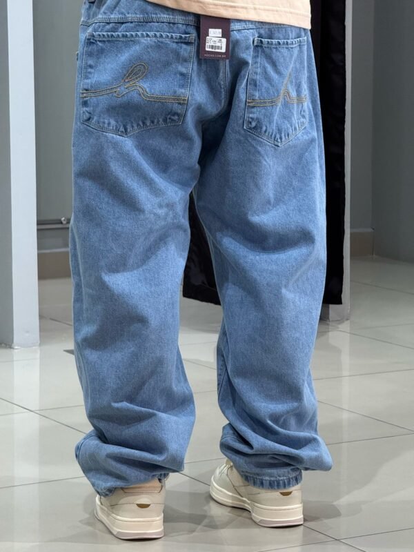 Calça Jeans Claro Hocks Baggy - Imagem 3