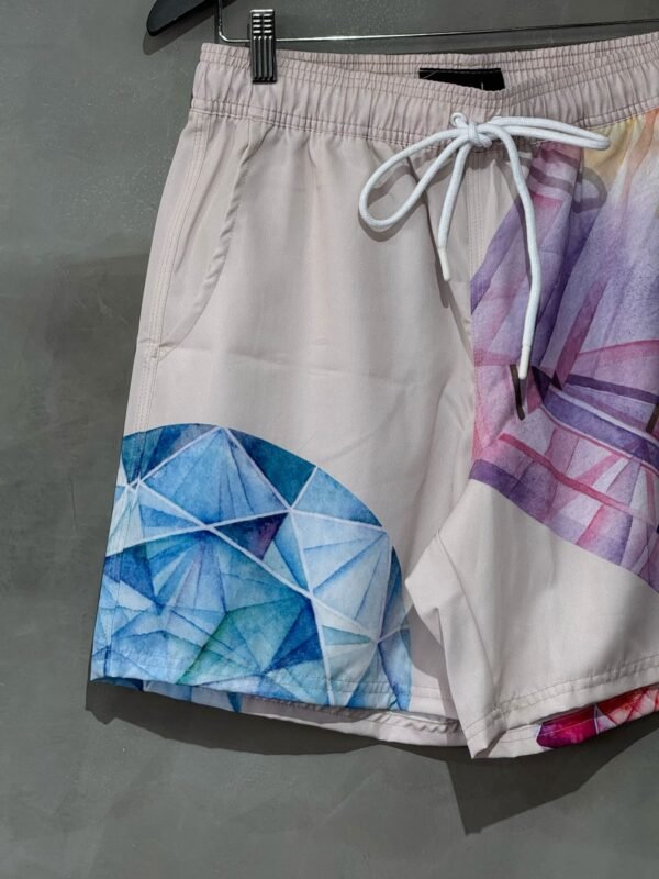 SHORT TACTEL DIAMOND BIG GEMS CREAM - Imagem 2