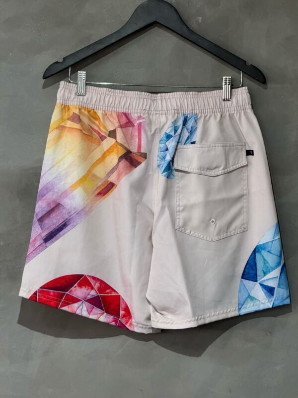 SHORT TACTEL DIAMOND BIG GEMS CREAM - Imagem 4