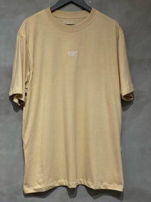 Camiseta Plano C. Logo Bordado Bege