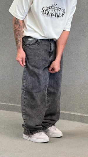 Calça Baggy Jeans Estonado Vintage Loko