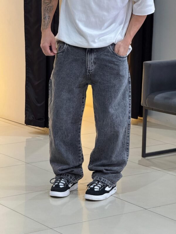 Calça Baggy Jeans Estonado Vintage Loko - Imagem 5