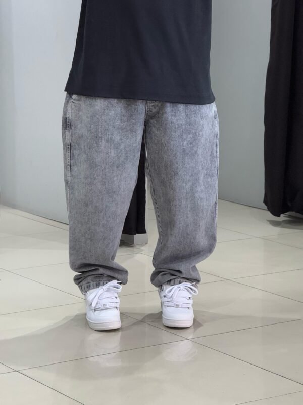 Calça Baggy Loko Jeans Estonado Claro - Imagem 2