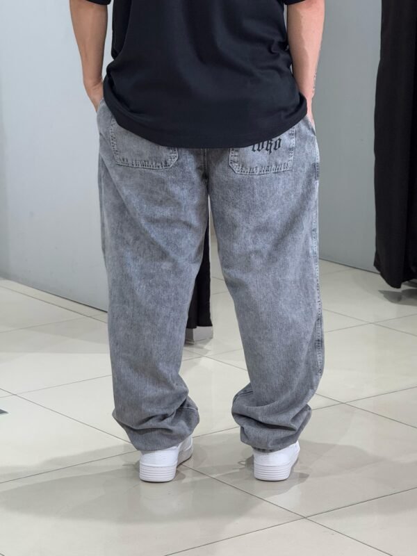 Calça Baggy Loko Jeans Estonado Claro - Imagem 3