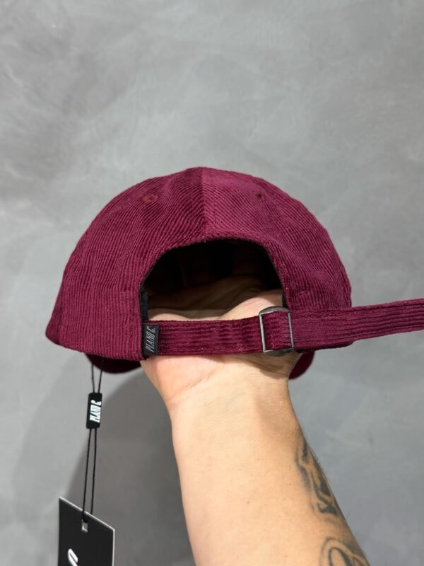 Boné Five Panel Plano C. Hat Corduroy Bordo - Imagem 3